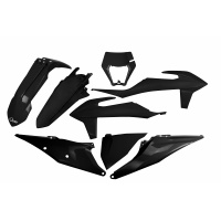 Plastic Kit black for Ktm EXC 125/XC W125 - EXC 150/XC W150 / XC W150TPI - EXC 250/XC W250 - EXC-F 250/XCF W250 - EXC 300/XC....