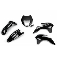 Plastic Kit black for Ktm EXC 125/XC W125 - EXC 200 - EXC 250/XC W250 - EXC-F 250/XCF W250 - EXC 300/XC W300 - EXC-F 350/XCF....