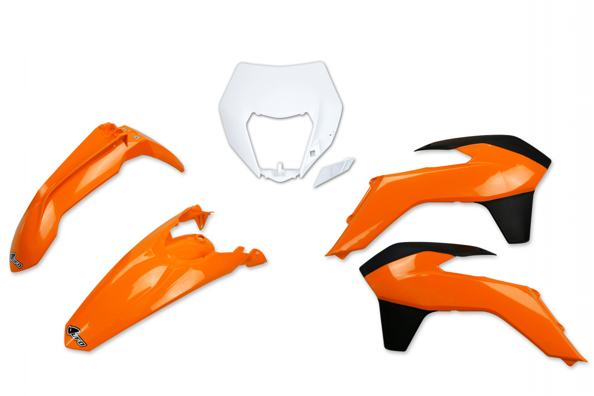 Plastic Kit OEM Color 14 for Ktm EXC 125/XC W125 - EXC 200 - EXC 250/XC W250 - EXC-F 250/XCF W250 - EXC 300/XC W300 - EXC-F ....