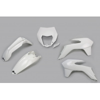 Plastic Kit white for Ktm EXC 125/XC W125 - EXC 200 - EXC 250/XC W250 - EXC-F 250/XCF W250 - EXC 300/XC W300 - EXC-F 350/XCF....