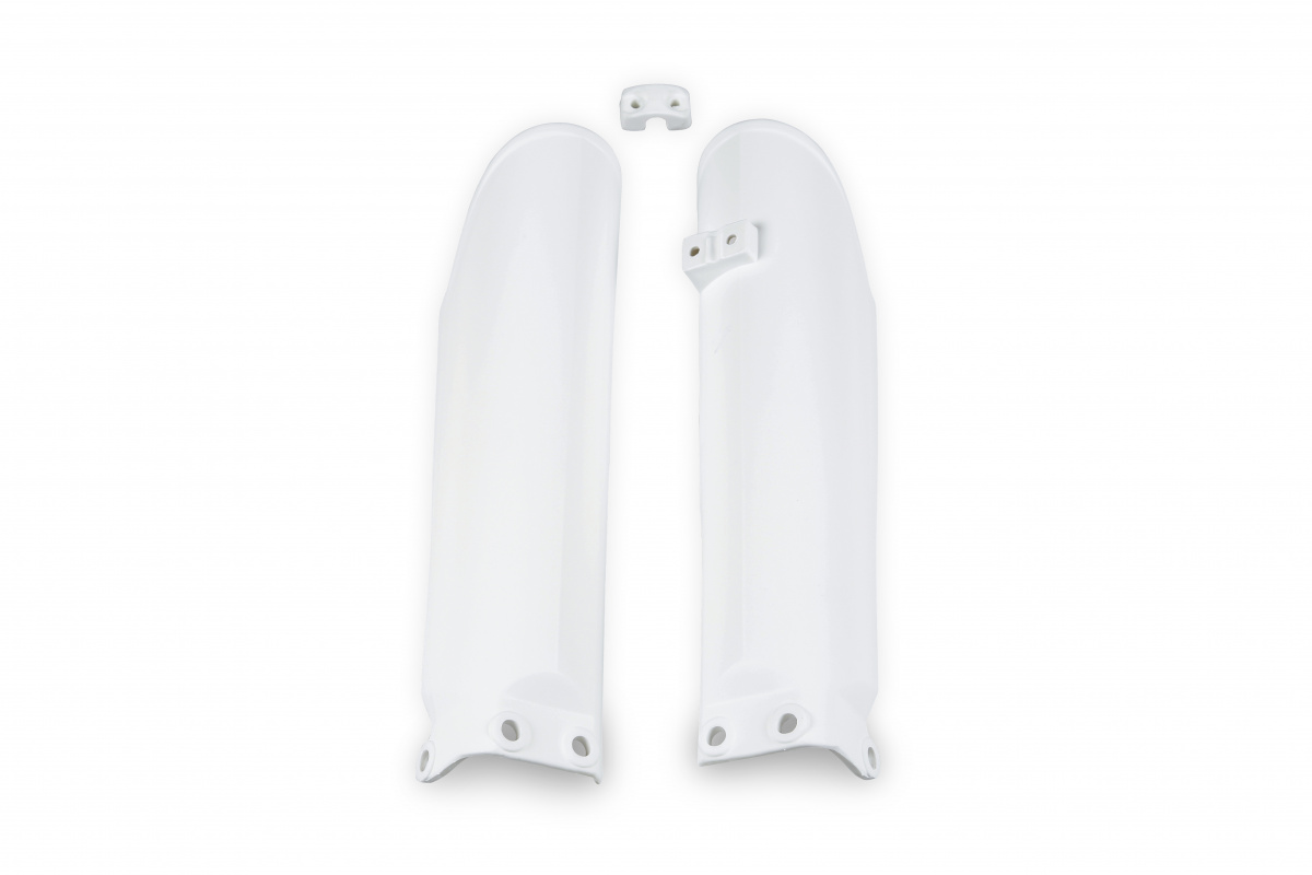 Fork Slider Protectors white 20-25 for Ktm SX 85 (2004-17) - REPLICA PLASTICS - KT03091-042 - Ufo Plast