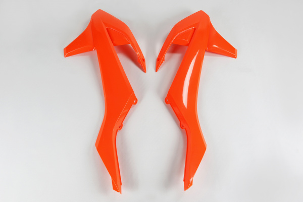 Radiator covers / No SX 250 16 - neon orange - Ktm - REPLICA PLASTICS - KT04061-FFLU - UFO Plast