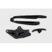 Chain Guide + Swingarm Chain Slider black for Ktm EXC 125/XC W125 - EXC 200 - EXC 250/XC W250 - EXC 300/XC W300 - EXC-F 350/....