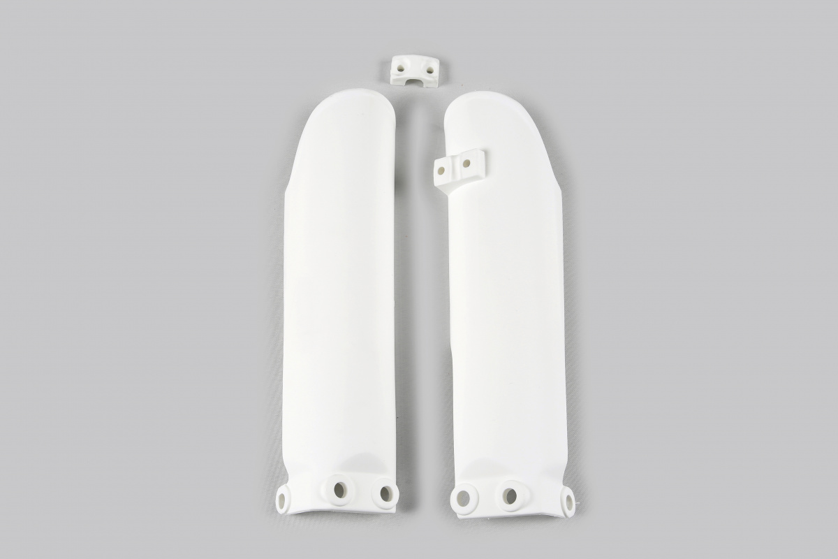 Fork Slider Protectors white for Ktm SX 65 (2002-25) - REPLICA PLASTICS - KT04011-047 - Ufo Plast