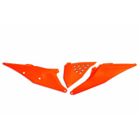 Side panels / Vented - neon orange - Ktm - REPLICA PLASTICS - KT05004-FFLU - UFO Plast