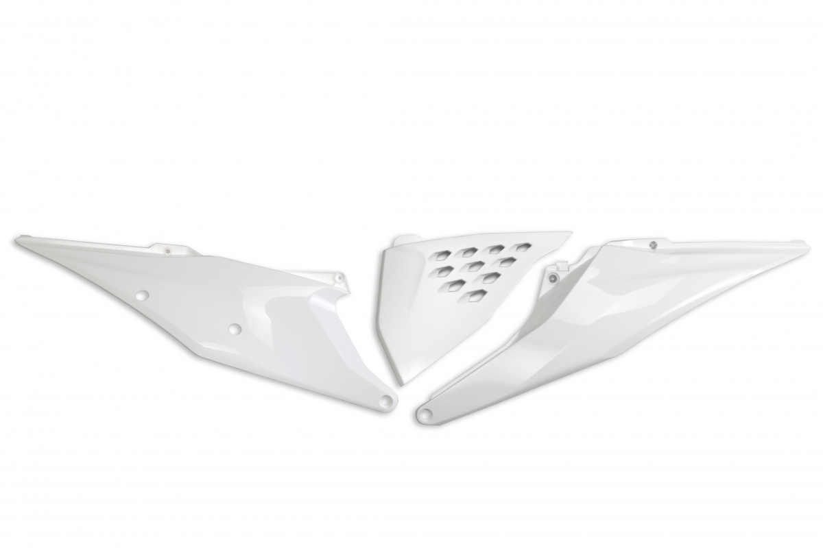 Side Panels white for Ktm SX 250/XC 250 - SX 125/XC 125 - EXC 125/XC W125 - SX 150 - EXC 150/XC W150 / XC W150TPI - EXC 250/....