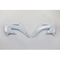 Radiator covers - white 041 - Honda - REPLICA PLASTICS - HO03689-041 - UFO Plast