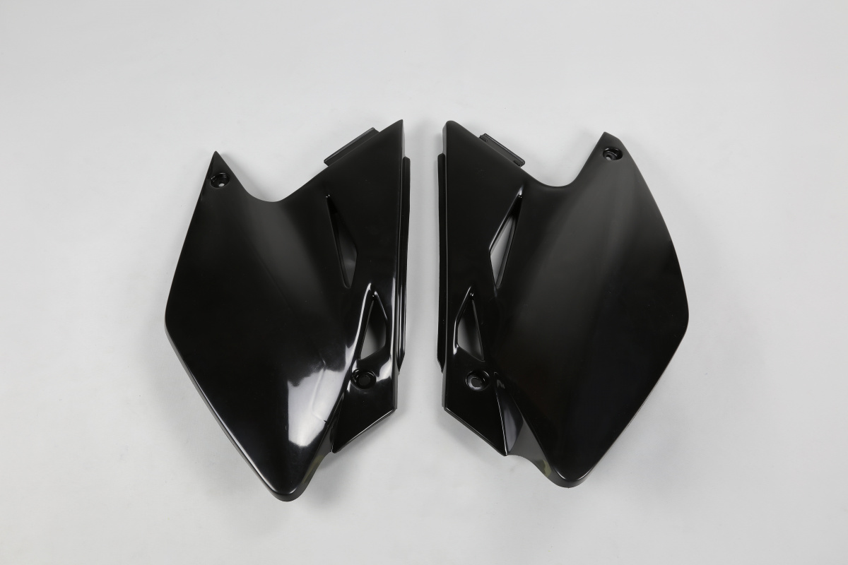 Side Panels black for Kawasaki KXF 450 (2006-08) - REPLICA PLASTICS - KA03771-001 - Ufo Plast