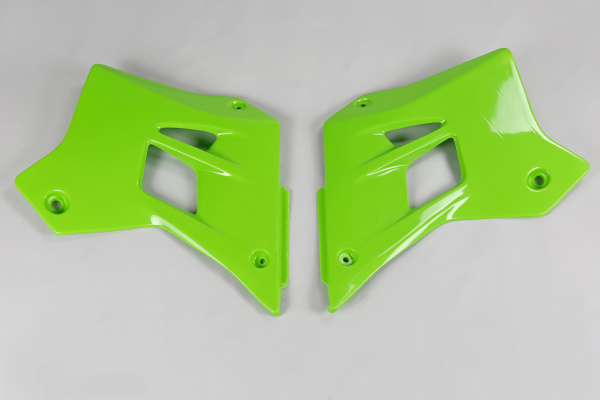Radiator covers - green - Kawasaki - REPLICA PLASTICS - KA02787-026 - UFO Plast