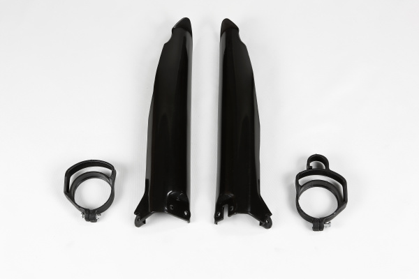 Fork slider protectors - black - Kawasaki - REPLICA PLASTICS - KA03704-001 - UFO Plast
