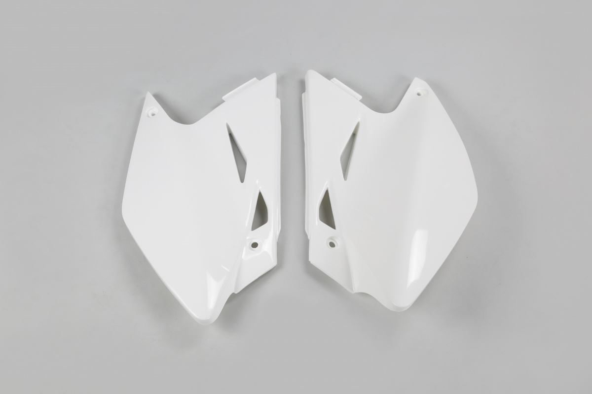 Side panels - white 047 - Kawasaki - REPLICA PLASTICS - KA03771-047 - UFO Plast