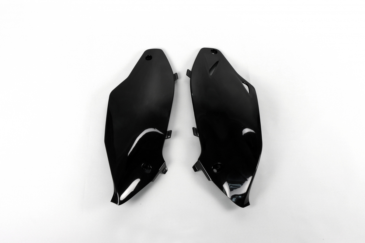 Side Panels black for Kawasaki KXF 250 (2013-16) - KXF 450 (2012-15) - REPLICA PLASTICS - KA04720-001 - Ufo Plast