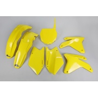 Plastic Kit yellow for Suzuki RMZ 450 (2005-06) - REPLICA PLASTICS - SUKIT404-102 - Ufo Plast