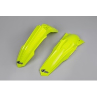 Fenders Kit neon yellow for Suzuki RMZ 250 (2019-25) - RMZ 450 (2018-25) - REPLICA PLASTICS - SUFK418-DFLU - Ufo Plast