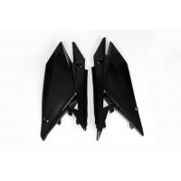 Side Panels black for Suzuki RMZ 250 (2019-25) - RMZ 450 (2018-25) - REPLICA PLASTICS - SU04942-001 - Ufo Plast