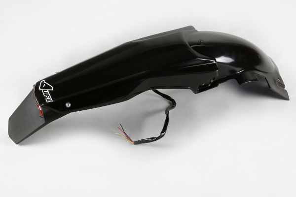 Rear fender / Enduro LED - black - Suzuki - REPLICA PLASTICS - SU04911-001 - UFO Plast