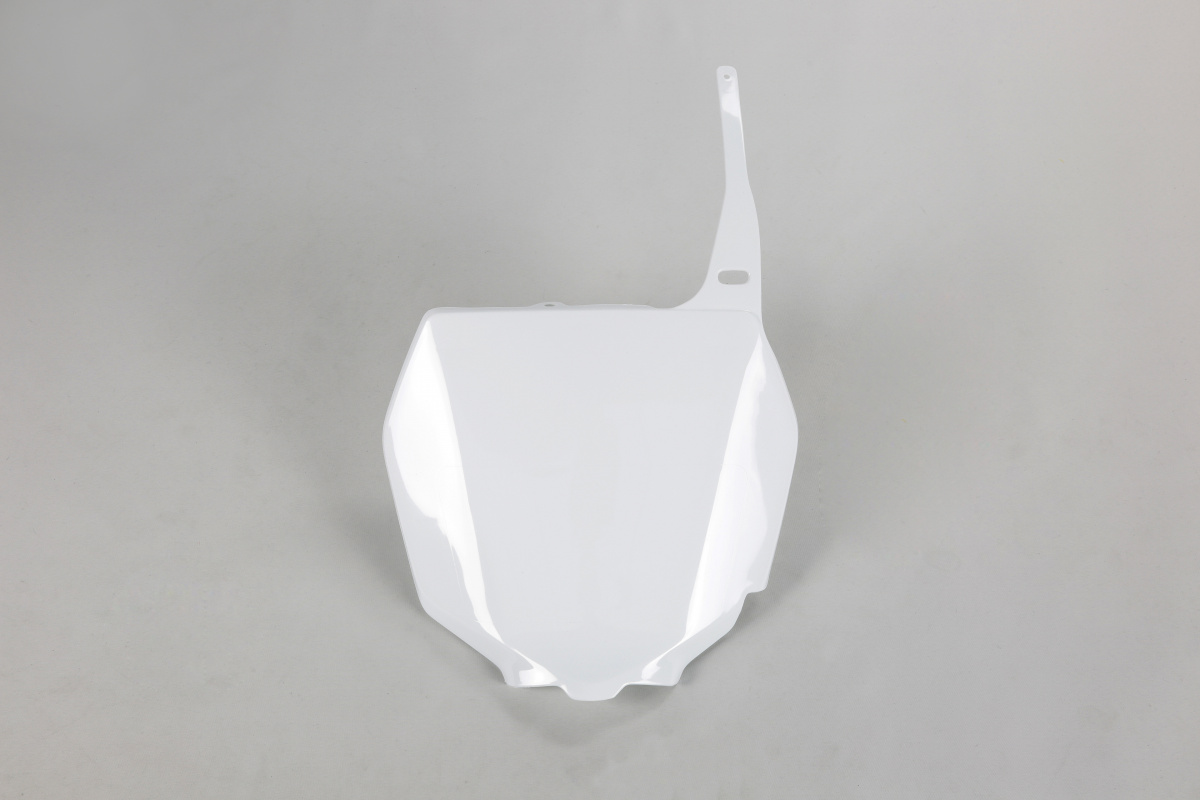 Front Number Plate white for Suzuki RMZ 250 (2007-09) - RM 125 (2001-25) - RM 250 (2001-25) - RMZ 450 (2005-07) - REPLICA PLA...