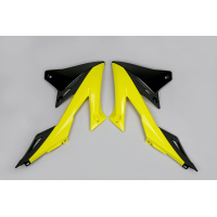 Radiator Covers OEM Color for Suzuki RMZ 250 (2019-25) - RMZ 450 (2018-25) - REPLICA PLASTICS - SU04941-999 - Ufo Plast