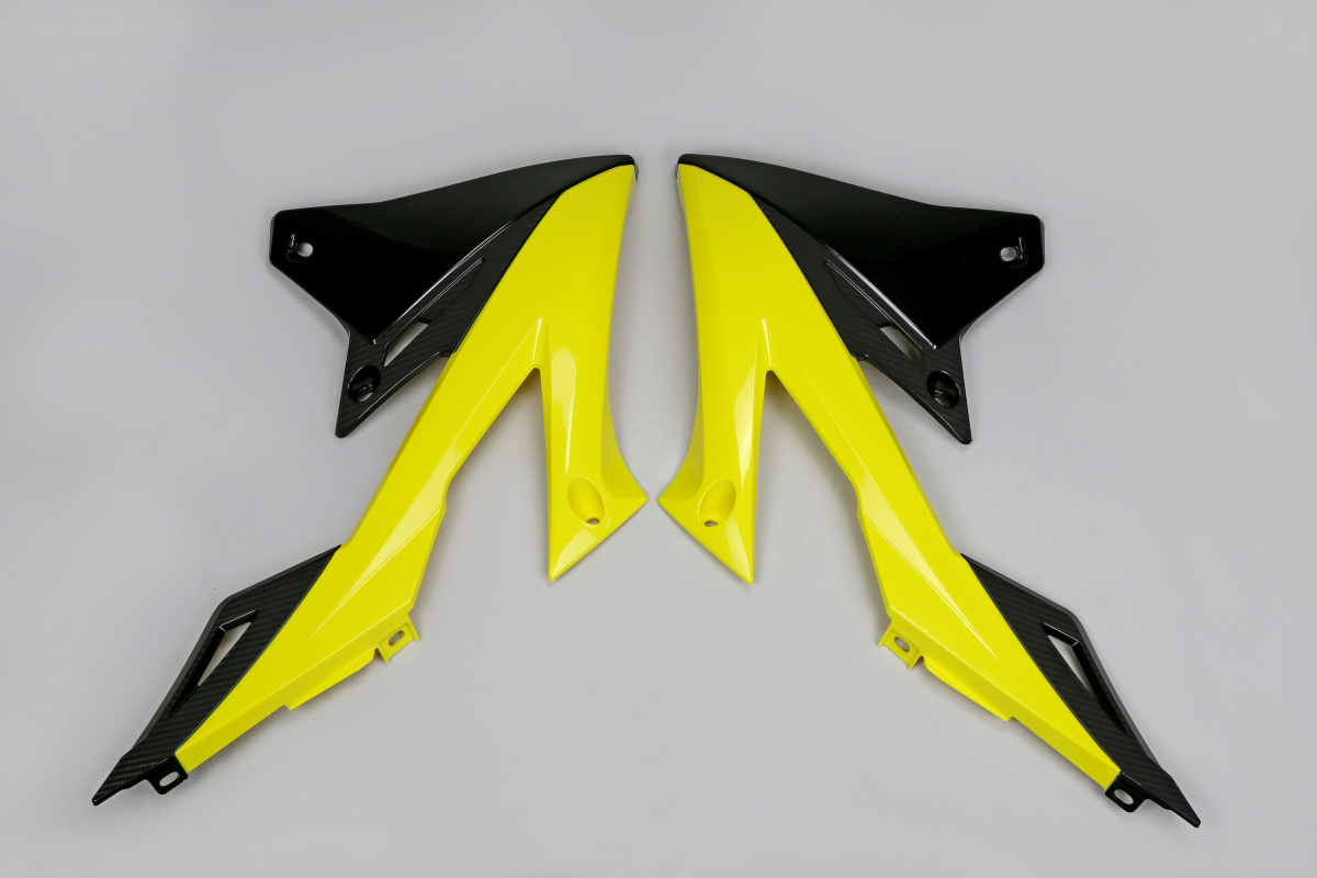 Radiator Covers OEM Color for Suzuki RMZ 250 (2019-25) - RMZ 450 (2018-25) - REPLICA PLASTICS - SU04941-999 - Ufo Plast