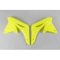 Radiator covers - neon yellow - Suzuki - REPLICA PLASTICS - SU04928-DFLU - UFO Plast