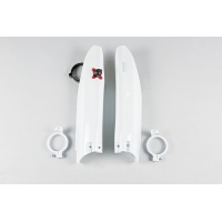 Fork slider protectors + quick starter - white 041 - Suzuki - REPLICA PLASTICS - SU03973-041 - UFO Plast