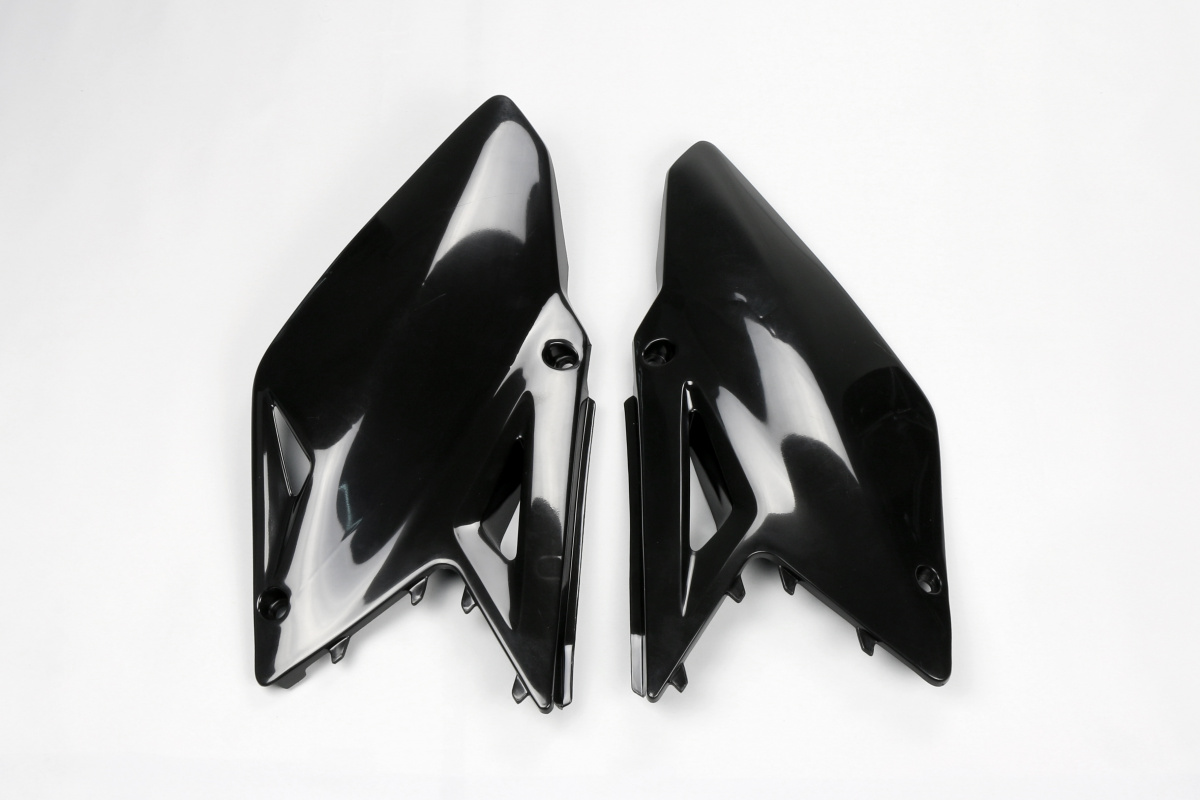 Side Panels black for Suzuki RMZ 450 (2008-17) - REPLICA PLASTICS - SU04918-001 - Ufo Plast