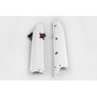 Fork Slider Protector + Quick Starter white for Yamaha YZ 85 (2002-18) - REPLICA PLASTICS - YA03885-046 - Ufo Plast