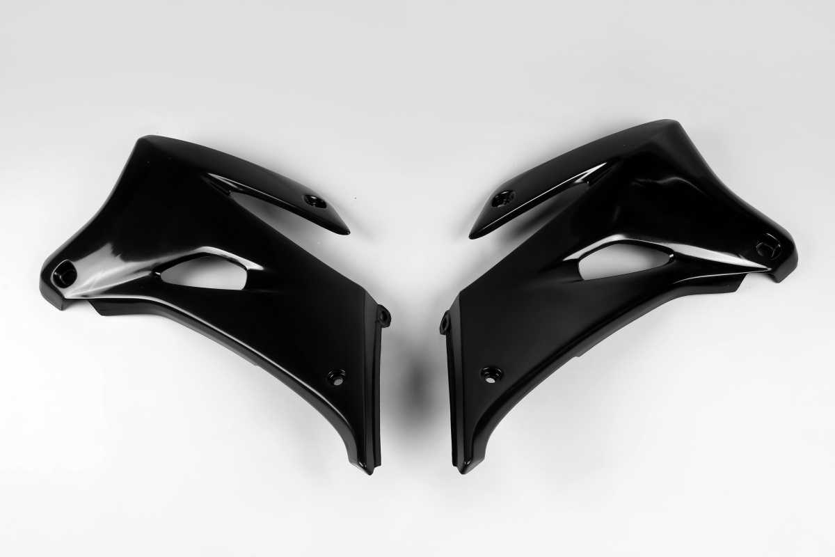 Radiator covers - black - Yamaha - REPLICA PLASTICS - YA03888-001 - UFO Plast