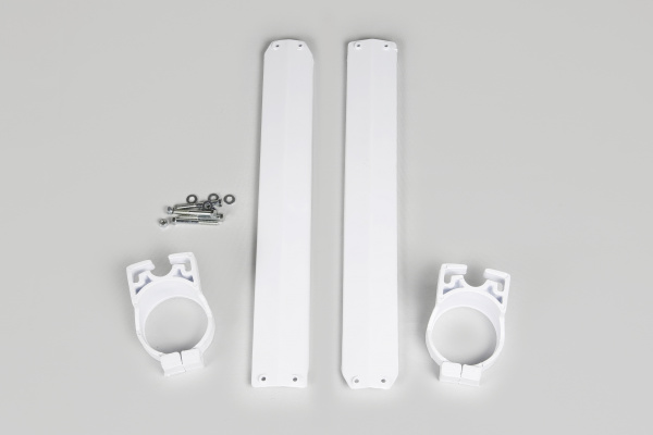 Fork slider protectors - white 046 - Yamaha - REPLICA PLASTICS - YA02821-046 - UFO Plast