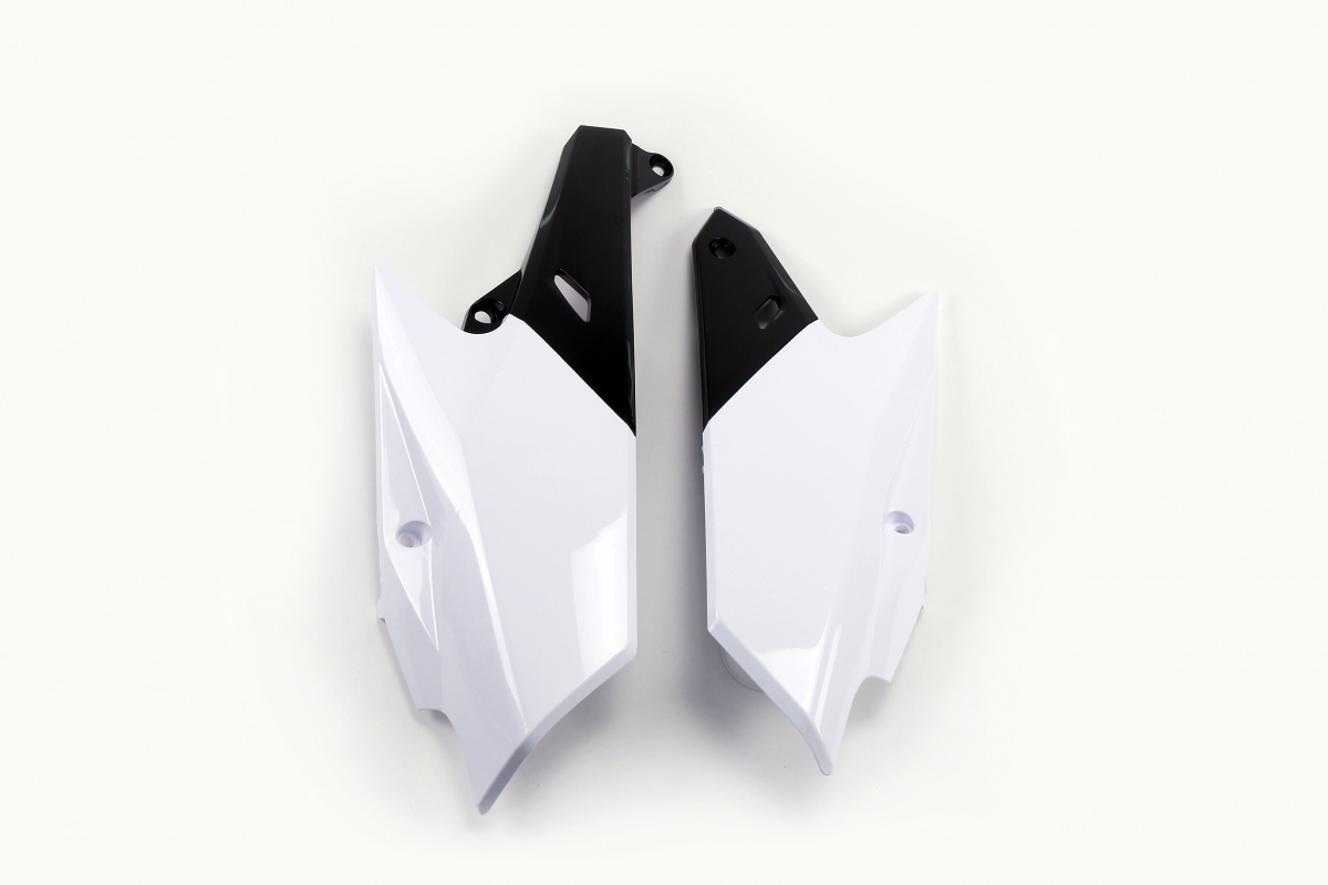 Side Panels white for Yamaha YZF 250 (2014-18) - WRF 250 (2015-19) - YZF 450 (2014-17) - WRF 450 (2016-18) - REPLICA PLASTICS...