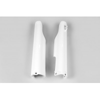 Fork Slider Protectors white for Yamaha YZ 125 - YZ 250 - YZF 250 - WRF 250 - YZF 450 - WRF 450 - REPLICA PLASTICS - YA03872-...