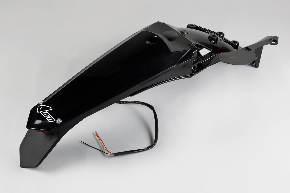 Rear fender / Enduro LED - black - Yamaha - REPLICA PLASTICS - YA04850-001 - UFO Plast