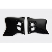 Radiator covers - black - Yamaha - REPLICA PLASTICS - YA02856-001 - UFO Plast