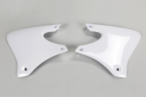 Radiator covers - white 046 - Yamaha - REPLICA PLASTICS - YA03832-046 - UFO Plast