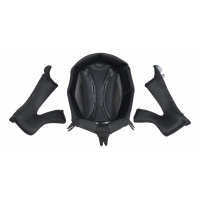 Inner pad and Cheek pads for motocross Quiver helmet black - Helmet spare parts - HR130-K - Ufo Plast