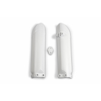 Fork slider protectors - white 041 - Husqvarna - REPLICA PLASTICS - HU03381-041 - UFO Plast