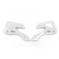 Radiator covers - white 047 - Kawasaki - REPLICA PLASTICS - KA03720-047 - UFO Plast