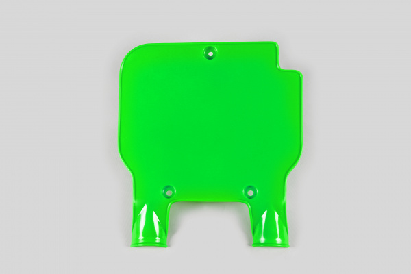 Front number plate - neon green - Kawasaki - REPLICA PLASTICS - KA02720-AFLU - UFO Plast