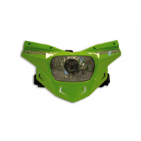 Replacement plastic for motocross Stealth headlight lower part green - Headlight - PF01714-026 - Ufo Plast