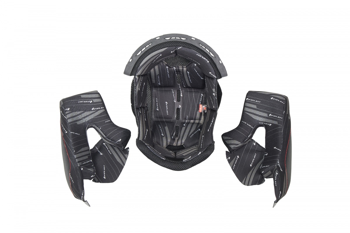 Inner pad e cheek pads for motocross enduro Aries helmet - Helmet spare parts - HR148 - Ufo Plast