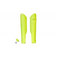 Fork slider protectors - neon yellow - Husqvarna - REPLICA PLASTICS - HU03361-DFLU - UFO Plast