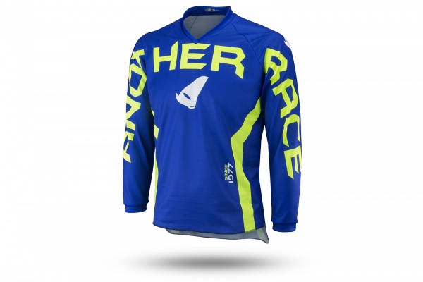 Motocross Another Race jersey for kids blue and neon green - NEW PRODUCTS - MG04485-C - UFO Plast