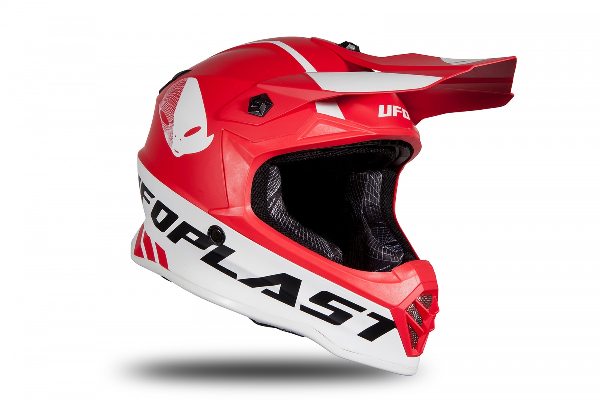 Motocross helmet for kids red matt - Helmets - HE191 - Ufo Plast