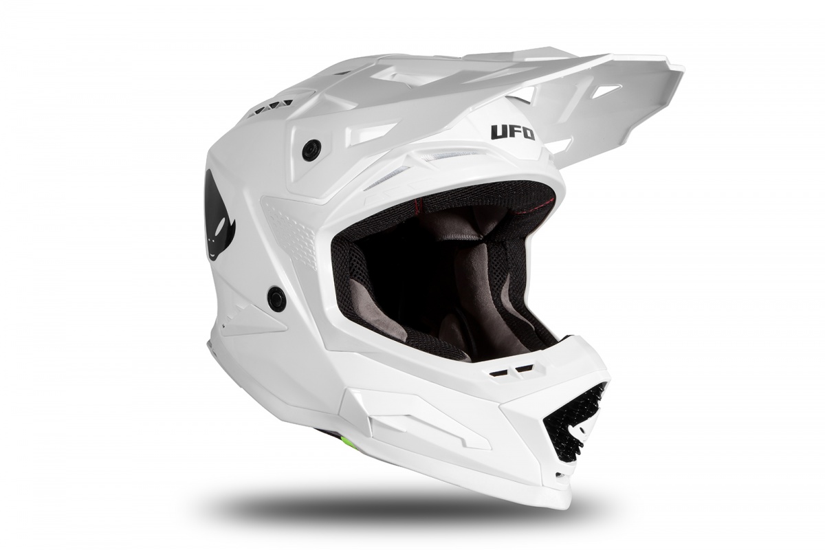 Motocross helmet Echus white glossy - Home - HE166 - Ufo Plast