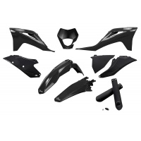 Full Plastic Kit black for Gas Gas EC 250 (2021-23) - EC 300 (2021-23) - EC-F 250 (2021-23) - EC-F 350 (2021-23) - REPLICA PL...