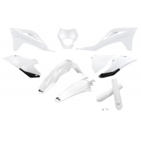 Full Plastic Kit white for Gas Gas EC 250 (2021-23) - EC 300 (2021-23) - EC-F 250 (2021-23) - EC-F 350 (2021-23) - REPLICA PL...