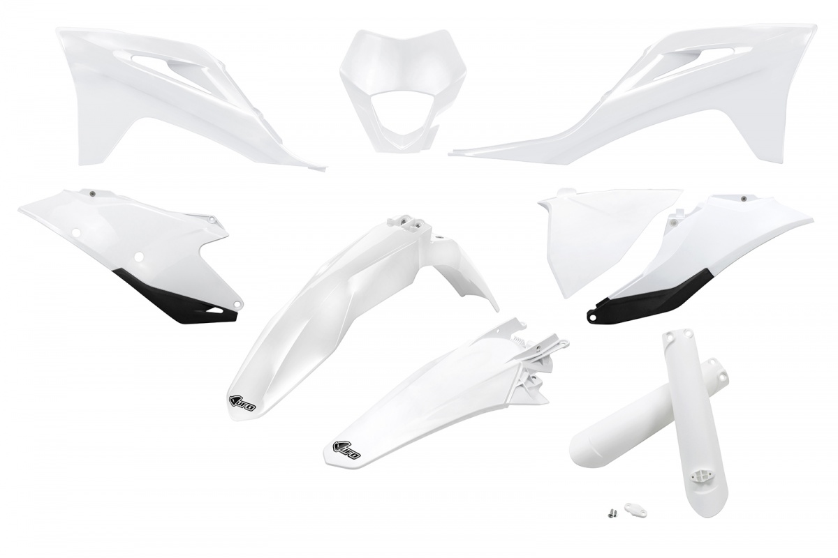 Full Plastic Kit white for Gas Gas EC 250 (2021-23) - EC 300 (2021-23) - EC-F 250 (2021-23) - EC-F 350 (2021-23) - REPLICA PL...