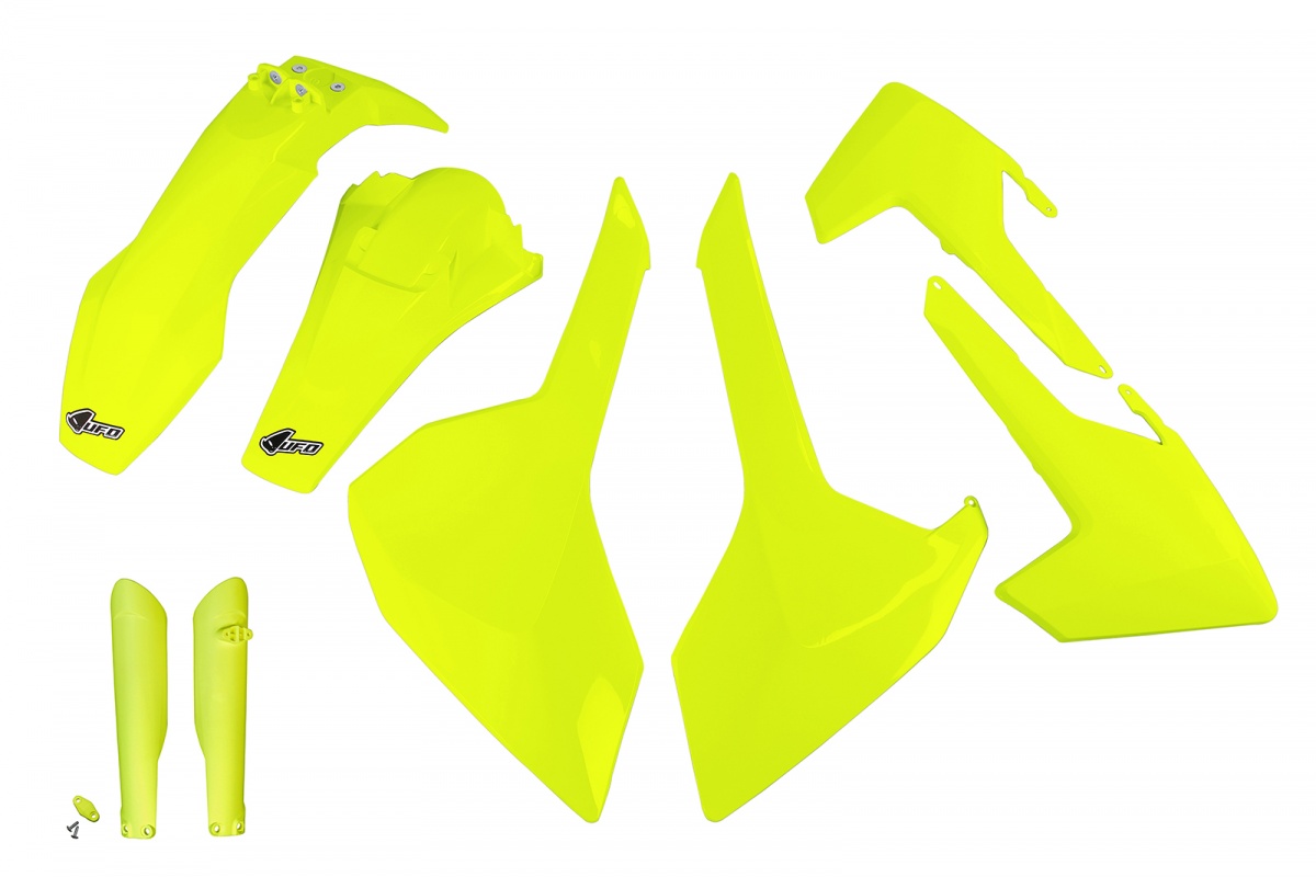 Full Plastic Kit neon yellow for Husqvarna TE 250 - TE 125 - FE 250 - TE 300 - FE 350 - FE 450 - TX 125 - TX 250 - TX 300 - R...