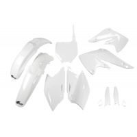 Full Plastic Kit white for Kawasaki KXF 250 (2004-05) - REPLICA PLASTICS - KAKIT203F-047 - Ufo Plast