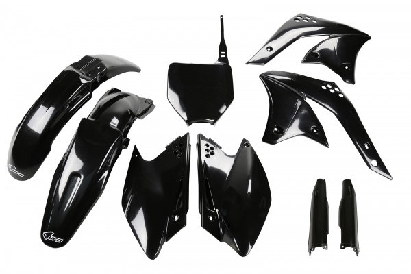 Full plastic kit Kawasaki - black - REPLICA PLASTICS - KAKIT204F-001 - UFO Plast